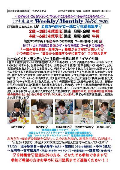 Weekly/Monthly NO.106