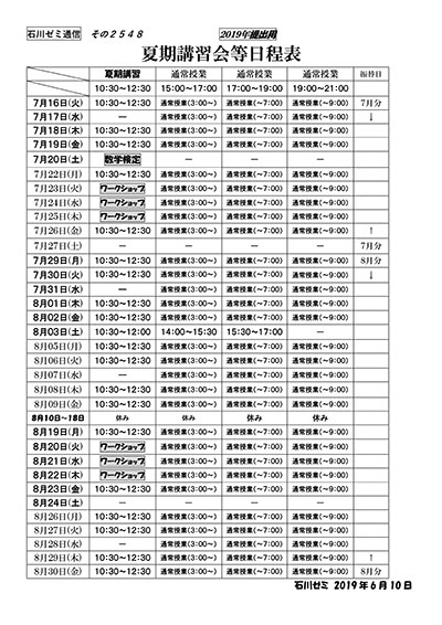 読み書き算数塾通信　その２５４８